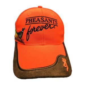Pheasants Forever Browning Hat Embroidered Strapback Hunting Outdoors Fishing‎